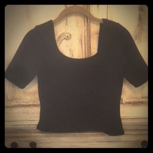 Black crop top